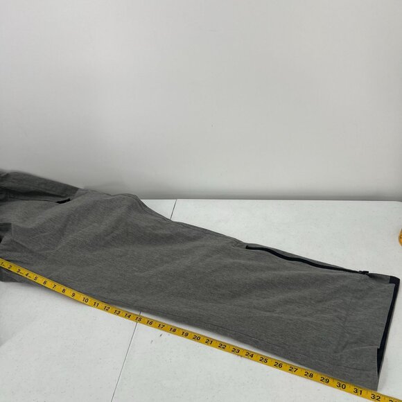 Linksoul XL Gray Heather Hybrid Pants Performance Stretch Zip Ankle Golf Travel - Picture 5 of 14